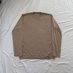 Tan PAKA knit handmade Royal Alpaca sweater Women’s L